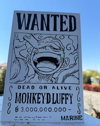 Poster Wanted Luffy One Piece
