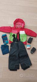 completo tuta sci neve 1-2 anni icepeak