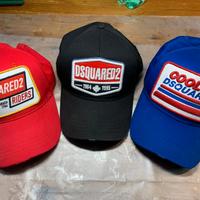 Disquared2    3 cappelli con visiera