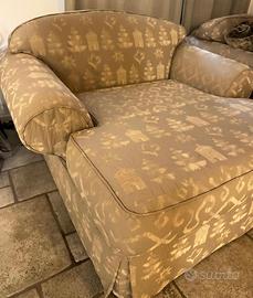 Coppia di Chaise Longue con tessuti pregiati Coro