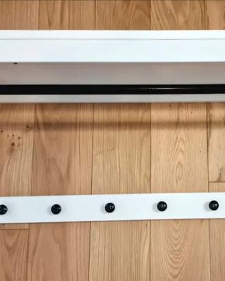 appendiabiti a muro  hemnes ikea 