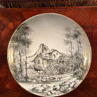 Piatto decorativo d’epoca Bellagio, made in Italy