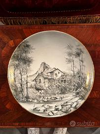 Piatto decorativo d’epoca Bellagio, made in Italy