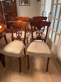4 sedie ciliegio