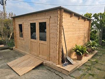 CASETTA DI LEGNO LINDA 400x300x222h spess.34mm