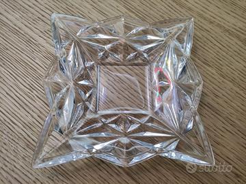 Svuotatasche posacenere vintage vetro geometrico