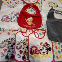 set da 8 bavaglini pappa neonato varie tipologie