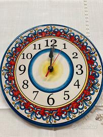 Orologio in ceramica vietrese