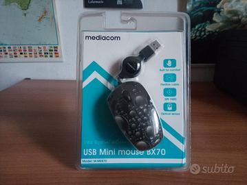 Mediacom USB 2.0 mouse mini nuovo