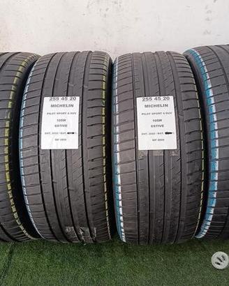 4 gomme 255 45 20 MICHELIN RIF2855