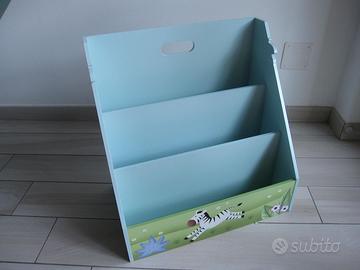 Libreria Bambini Scaffali Legno Safari