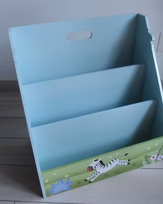 Libreria Bambini Scaffali Legno Safari