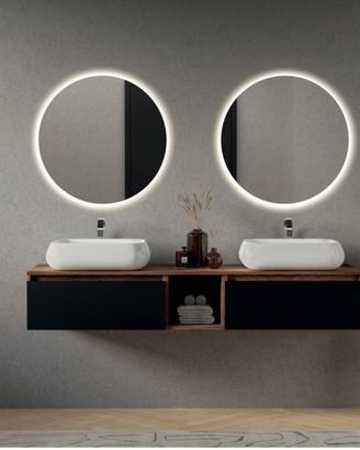 N 2 Nuovi  Specchi Retroilluminati Diametro 80 Cm