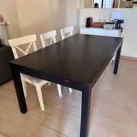 Tavolo allungabile nero ikea