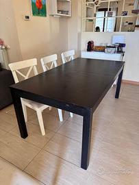 Tavolo allungabile nero ikea
