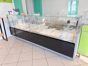 n.2 banchi frigo gastronomia, banchi acciaio inox