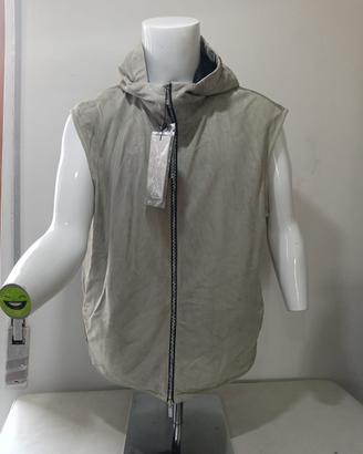 Gilet pelle prima linea Giorgio Armani originale
