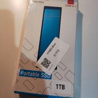 ssd esterno 1tb portatile usb-c, altissima velcità