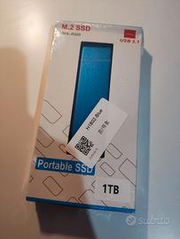 ssd esterno 1tb portatile usb-c, altissima velcità