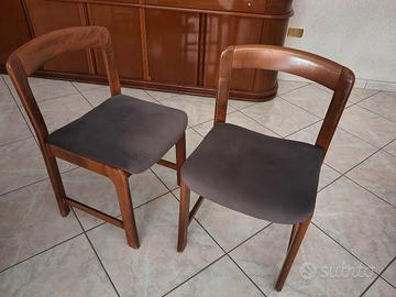 6 sedie cucina soggiorno legno e velluto 