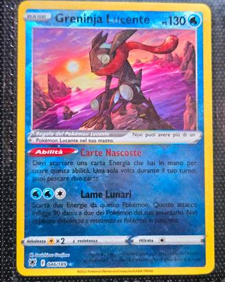 Carta Pokemon Radiant Greninja Lucente Italiano