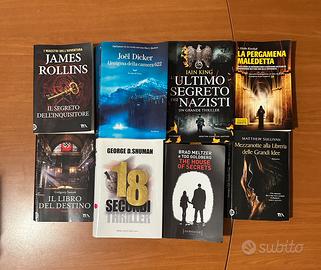 Lotto 8 Libri Thriller : Dicker, Rollins…