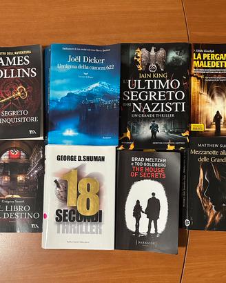 Lotto 8 Libri Thriller : Dicker, Rollins…