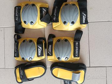 ginocchiere gomitiere e para polsi skate/mtb