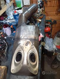 Scarico Yamaha Tracer 9 modifica artigianale