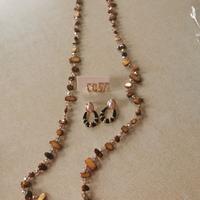 collana 3 paia orecchini 