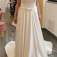 abito da sposa in raso