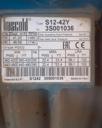 Motore frigo per cella frigo