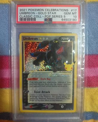 Umbreon Gold Star #17 EN PSA 10