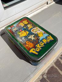 Scatola latta pokemon vintage