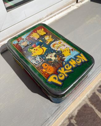Scatola latta pokemon vintage