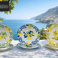 set 18 piatti in ceramica artigianale 