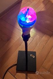 Lampadina rotante RGB con supporto