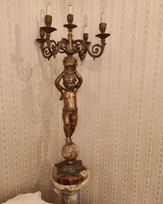  Lampada decorativa stile Impero con putto 