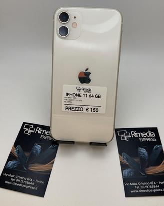 iPhone 11 64GB bianco usato garanzia 