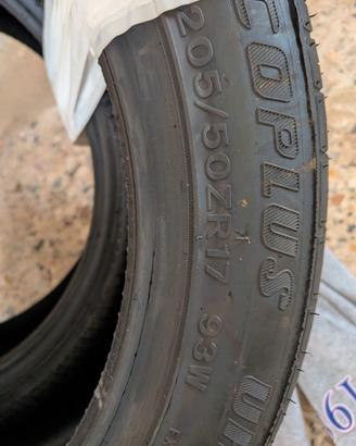 2 Gomme Pneumatici 205/50 r17 Fortuna DOT2025 NUOV