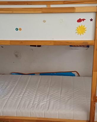 Letto a castello IKEA +  tenda Jungla + 2 mateassi