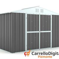 Box giardino lamiera zincata 327x155 grigio scuro