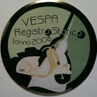 Vespa placca registro storico 2008 Torino