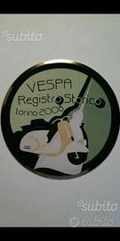Vespa placca registro storico 2008 Torino