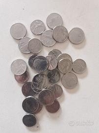29 monete da 100 e 50 lire piccole pre euro