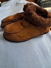  Pantofole in Vero shearling unisex 