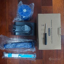 Kit batteria, filtro e tappo par Dyson V6 DC62