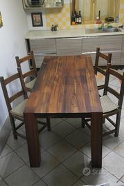 Tavolo in legno di larice invecchiato 6 posti