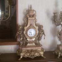 Set Orologio da tolovo e candelabri