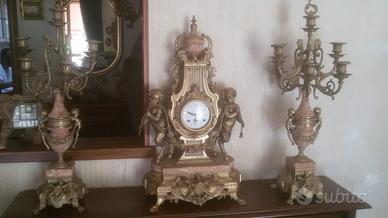 Set Orologio da tolovo e candelabri